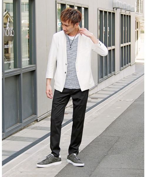 NICOLE CLUB FOR MEN（ニコルクラブフォーメン）の「スタンドジャケット（その他アウター・メンズ・ブラック/ネイビー/ホワイト・LARGE/X-LARGE/MEDIUM）」の19枚目の写真