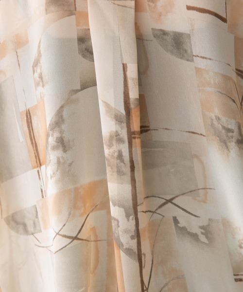 yuw（ユウ）の「アートガラチュニック　945241（シャツ/ブラウス・レディース・ブラック/ベージュ/ピンク・FREE）」の11枚目の写真