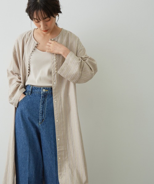 コードストライプリラックスワンピース ワンピース Salon ワンピース ドレス Et セール ワンピース エ ロペ のファッション アダム エ Rope サロン Adam