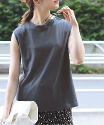 SLOBE IENA | リネン混ノースリーブプルオーバー【手洗い可能】◆(Tシャツ/カットソー)