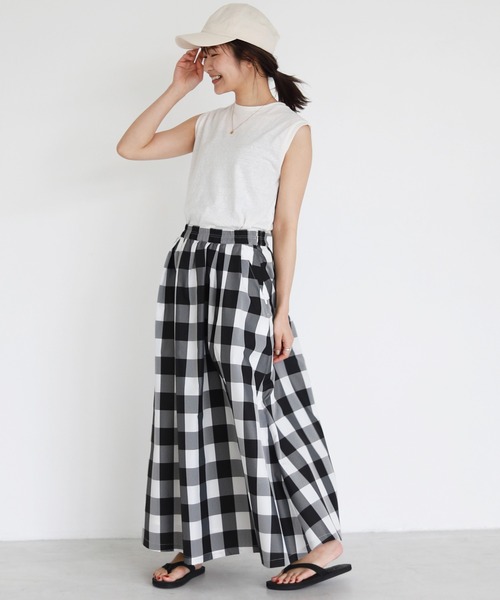 SLOBE IENA（スローブイエナ）の「リネン混ノースリーブプルオーバー【手洗い可能】◆（Tシャツ/カットソー・レディース・ホワイト/グレー/ベージュ/パープル・FREE）」の10枚目の写真