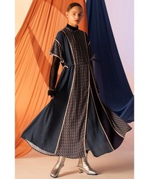 AULA AILA | 幾何学プリントドレス(ドレス)