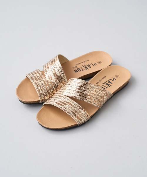 PLAKTON（プラクトン）の「＃【PLAKTON/プラクトン】 ワイドベルトサンダル（サンダル・レディース・ブラウン/キャメル/ブラック・37/38/36）」の3枚目の写真