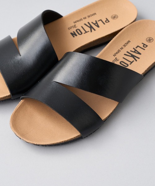 PLAKTON（プラクトン）の「＃【PLAKTON/プラクトン】 ワイドベルトサンダル（サンダル・レディース・ブラウン/キャメル/ブラック・37/38/36）」の8枚目の写真