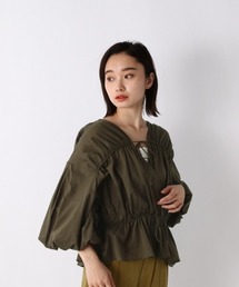 JEANASIS | 2WAYギャザーVブラウス/951587(シャツ/ブラウス)