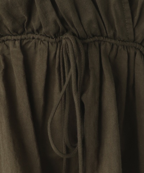 JEANASIS（ジーナシス）の「2WAYギャザーVブラウス/951587（シャツ/ブラウス・レディース・ホワイト/ブラック/カーキ・FREE）」の11枚目の写真