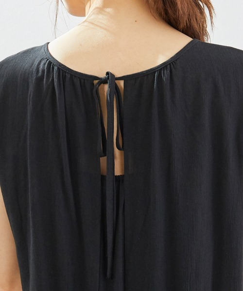 ROPE' PICNIC（ロペピクニック）の「【リンクコーデ】楊柳ティアードワンピース（ワンピース・レディース・ブラック/グリーン系その他2/パープル・38）」の7枚目の写真