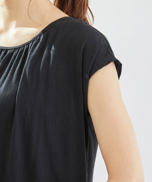 ROPE' PICNIC（ロペピクニック）の「【リンクコーデ】楊柳ティアードワンピース（ワンピース・レディース・ブラック/グリーン系その他2/パープル・38）」の11枚目の写真