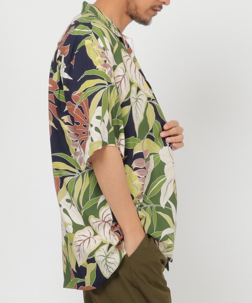 TWO PALMS（トゥーパームス）の「TWO PALMS/トゥーパームス HAWAIIANシャツ B（シャツ/ブラウス・メンズ・ホワイト/ブラック・M/S/L/XL）」の2枚目の写真