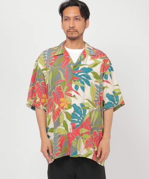TWO PALMS（トゥーパームス）の「TWO PALMS/トゥーパームス HAWAIIANシャツ B（シャツ/ブラウス・メンズ・ホワイト/ブラック・M/S/L/XL）」の7枚目の写真