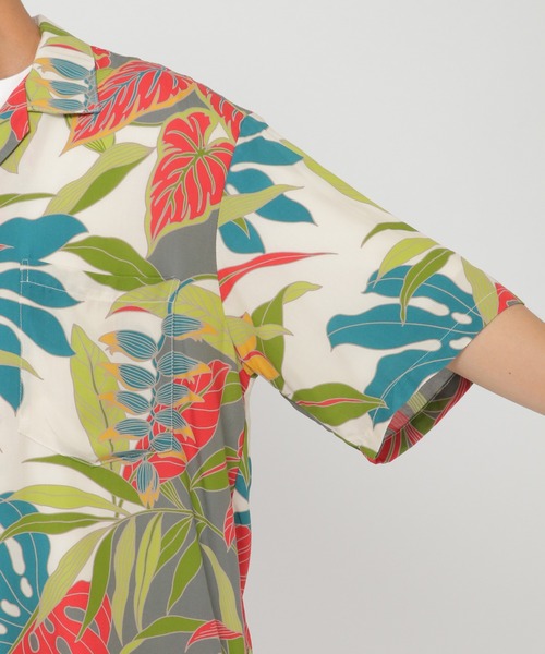 TWO PALMS（トゥーパームス）の「TWO PALMS/トゥーパームス HAWAIIANシャツ B（シャツ/ブラウス・メンズ・ホワイト/ブラック・M/S/L/XL）」の8枚目の写真