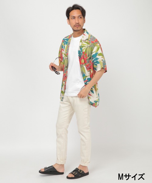 TWO PALMS（トゥーパームス）の「TWO PALMS/トゥーパームス HAWAIIANシャツ B（シャツ/ブラウス・メンズ・ホワイト/ブラック・M/S/L/XL）」の14枚目の写真