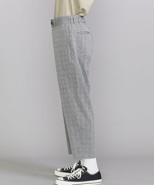 BEAUTY&YOUTH UNITED ARROWS（ビューティーアンドユースユナイテッドアローズ）の「BY ポリエステル グレンチェック オッドパンツ（その他パンツ・メンズ・ブラック/グレー・SMALL/MEDIUM/LARGE/X-LARGE）」の4枚目の写真