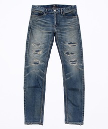 HYBRID-STRETCH DENIM 5P TIGHT TAPERED(DAMEGE)