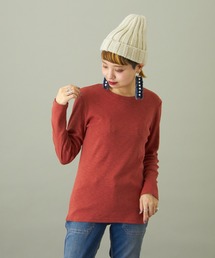 CUBE SUGAR（キューブシュガー）の「ショートスラブフライス 無地 長袖 クルーネック（Tシャツ/カットソー）」