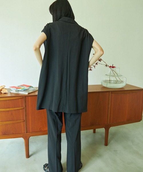 VACANCY（ヴァカンシー）の「SET UP straight slacks pants（スラックス・レディース・ブラック/ブラウン/グリーン・S/M/L/MEDIUM/TALL）」の11枚目の写真