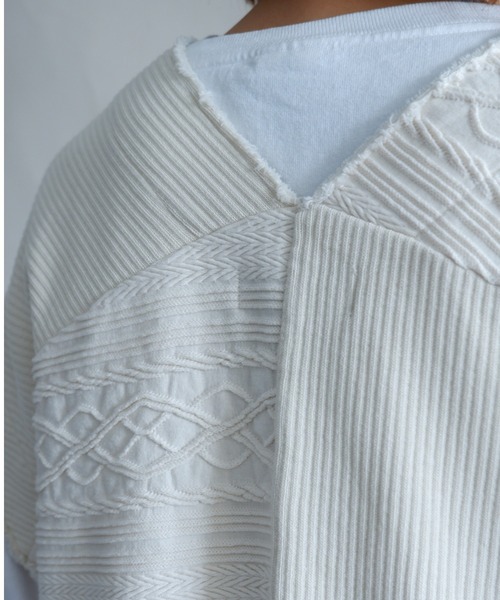 MANASTASH（マナスタッシュ）の「MANASTASH/マナスタッシュ　W's PATCHWORK VEST　パッチワークベスト（ベスト・レディース・ナチュラル/ブラック・MEDIUM）」の8枚目の写真