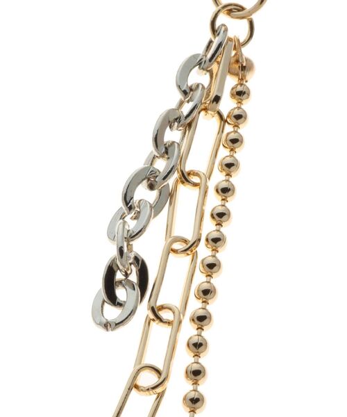 MERCURYDUO（マーキュリーデュオ）の「ミックスチェーンピアス（ピアス（両耳用）・レディース・シルバー/ゴールド・FREE）」の5枚目の写真