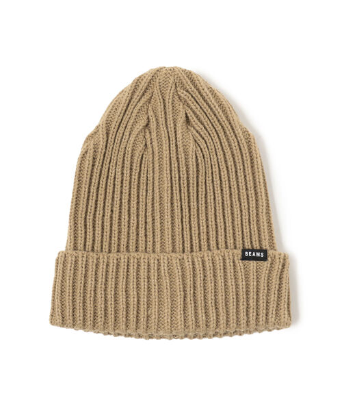BEAMS（ビームス）の「BEAMS / バルキー ワッチ キャップ（ニットキャップ/ビーニー・メンズ・ネイビー/ベージュ/ブラック/グレー・ONE SIZE）」の3枚目の写真