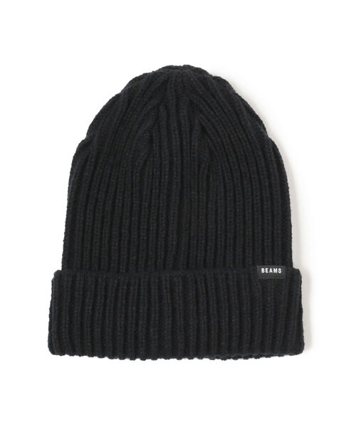 BEAMS（ビームス）の「BEAMS / バルキー ワッチ キャップ（ニットキャップ/ビーニー・メンズ・ネイビー/ベージュ/ブラック/グレー・ONE SIZE）」の2枚目の写真
