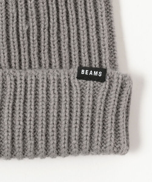 BEAMS（ビームス）の「BEAMS / バルキー ワッチ キャップ（ニットキャップ/ビーニー・メンズ・ネイビー/ベージュ/ブラック/グレー・ONE SIZE）」の6枚目の写真