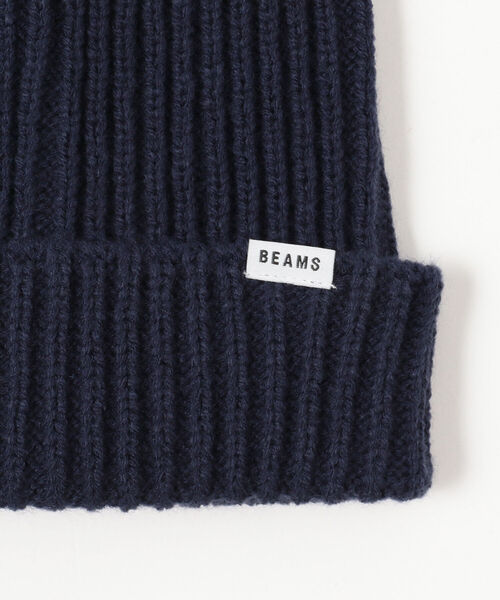 BEAMS（ビームス）の「BEAMS / バルキー ワッチ キャップ（ニットキャップ/ビーニー・メンズ・ネイビー/ベージュ/ブラック/グレー・ONE SIZE）」の9枚目の写真