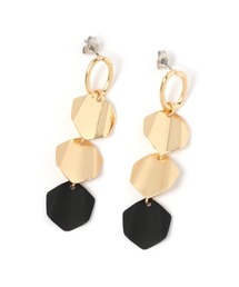LAKOLE | 変形メタル3連ピアス / 951104(ピアス（両耳用）)