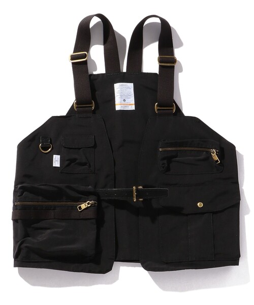 AS2OV（アッソブ）の「AS2OV/アッソブ SHRINK NYLON CAMP VEST（ベスト・メンズ・ブラック/グレー/キャメル・ONE SIZE）」の2枚目の写真