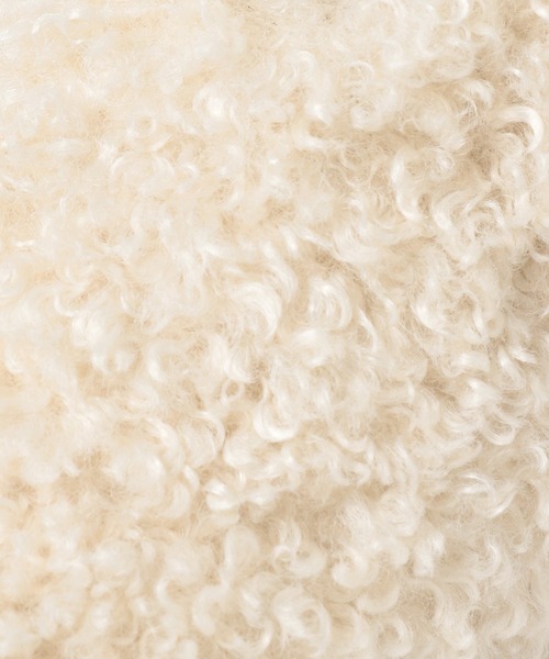 PAGEBOY（ページボーイ）の「ボアフラットミュール（サンダル・レディース・ブラウン/アイボリー・MEDIUM/LARGE）」の4枚目の写真