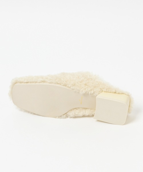 PAGEBOY（ページボーイ）の「ボアフラットミュール（サンダル・レディース・ブラウン/アイボリー・MEDIUM/LARGE）」の15枚目の写真