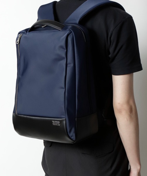 PRO-SPERITY（プロスペリティ）の「【PRO-SPERITY×UNION STATION別注】シンセティックレザー×ナイロンバックパック（バックパック/リュック・メンズ・ブラック/ネイビー/グレー・FREE）」の11枚目の写真