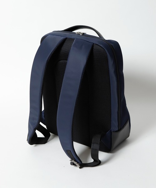 PRO-SPERITY（プロスペリティ）の「【PRO-SPERITY×UNION STATION別注】シンセティックレザー×ナイロンバックパック（バックパック/リュック・メンズ・ブラック/ネイビー/グレー・FREE）」の12枚目の写真