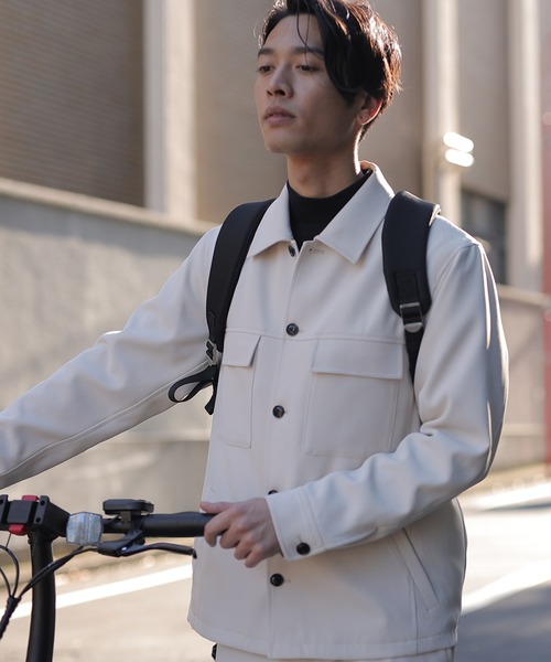 PRO-SPERITY（プロスペリティ）の「【PRO-SPERITY×UNION STATION別注】シンセティックレザー×ナイロンバックパック（バックパック/リュック・メンズ・ブラック/ネイビー/グレー・FREE）」の16枚目の写真