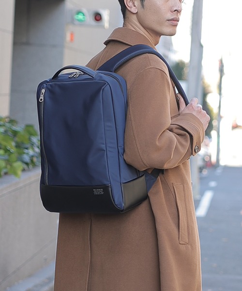 PRO-SPERITY（プロスペリティ）の「【PRO-SPERITY×UNION STATION別注】シンセティックレザー×ナイロンバックパック（バックパック/リュック・メンズ・ブラック/ネイビー/グレー・FREE）」の15枚目の写真