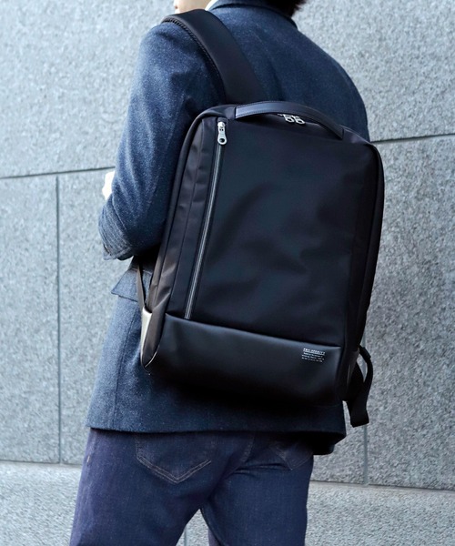 PRO-SPERITY（プロスペリティ）の「【PRO-SPERITY×UNION STATION別注】シンセティックレザー×ナイロンバックパック（バックパック/リュック・メンズ・ブラック/ネイビー/グレー・FREE）」の14枚目の写真