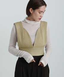 select MOCA | 2021 AW クロップドニットビスチェ(ベスト)