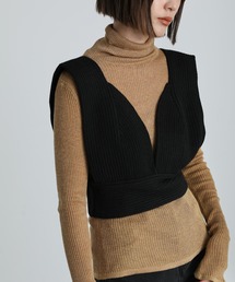 select MOCA | 2021 AW クロップドニットビスチェ(ベスト)