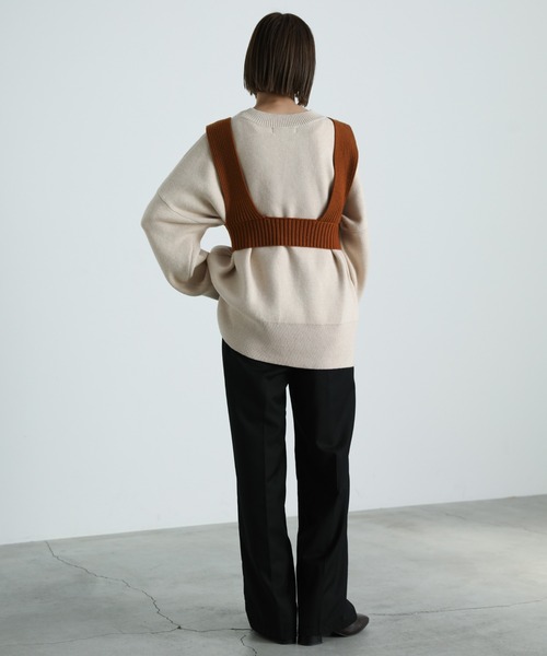 select MOCA(セレクトモカ)の「2021 AW クロップドニットビスチェ(ベスト・レディース・ブラック/ベージュ/テラコッタ・FREE)」の15枚目の写真