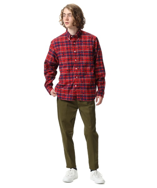 イ*ー様 uniform experiment ネルシャツ サイズ3 チェック os-fre-71172_001.jpg