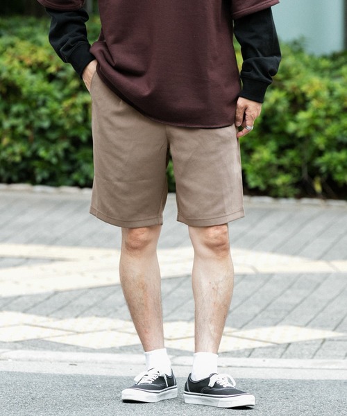 ITEMS URBANRESEARCH（アイテムズ アーバンリサーチ）の「『セットアップ着用可能』ダブルクロスショートパンツ（その他パンツ・メンズ・モカ/ベージュ/ブラック・MEDIUM/LARGE）」の4枚目の写真