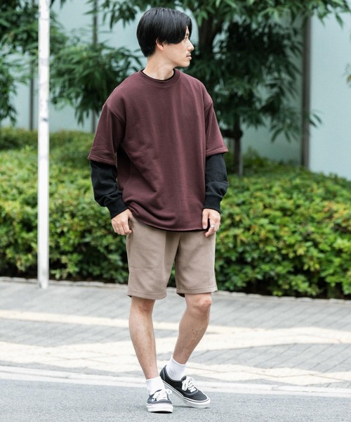 ITEMS URBANRESEARCH（アイテムズ アーバンリサーチ）の「『セットアップ着用可能』ダブルクロスショートパンツ（その他パンツ・メンズ・モカ/ベージュ/ブラック・MEDIUM/LARGE）」の6枚目の写真