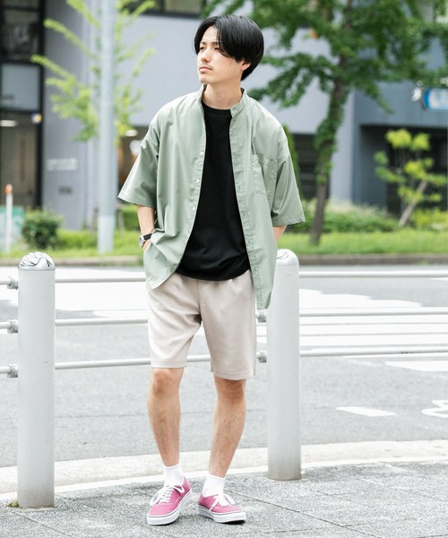 ITEMS URBANRESEARCH（アイテムズ アーバンリサーチ）の「『セットアップ着用可能』ダブルクロスショートパンツ（その他パンツ・メンズ・モカ/ベージュ/ブラック・MEDIUM/LARGE）」の9枚目の写真