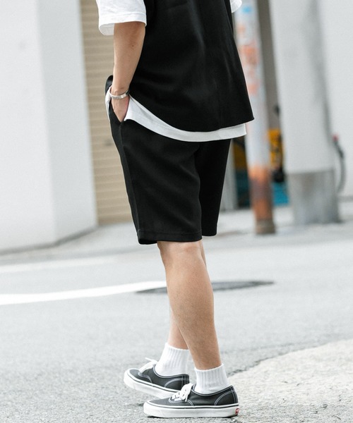 ITEMS URBANRESEARCH（アイテムズ アーバンリサーチ）の「『セットアップ着用可能』ダブルクロスショートパンツ（その他パンツ・メンズ・モカ/ベージュ/ブラック・MEDIUM/LARGE）」の11枚目の写真