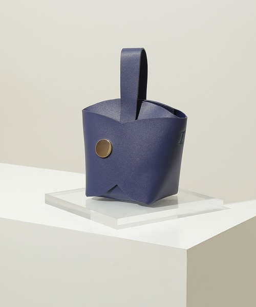 NATURAL BEAUTY BASIC(ナチュラルビューティーベーシック)の「エレファントバケット(ハンドバッグ・レディース・カーキ/ダークブルー・フリ-)」の2枚目の写真