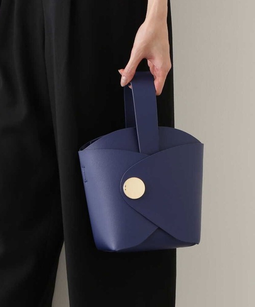 NATURAL BEAUTY BASIC(ナチュラルビューティーベーシック)の「エレファントバケット(ハンドバッグ・レディース・カーキ/ダークブルー・フリ-)」の5枚目の写真