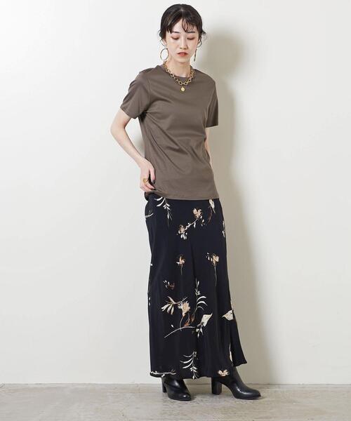 UNITED ARROWS(ユナイテッドアローズ)の「<UNITED ARROWS>コンパクト クルーネック Tシャツ B◆(Tシャツ/カットソー・レディース・ホワイト/ブラック/モカ・FREE)」の8枚目の写真