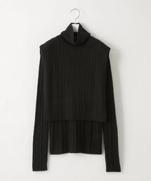 EMMEL REFINES | ＜EMMEL REFINES（エメル リファインズ）＞EM リブ タートル付き マルチウェイ ニット(ニット/セーター)