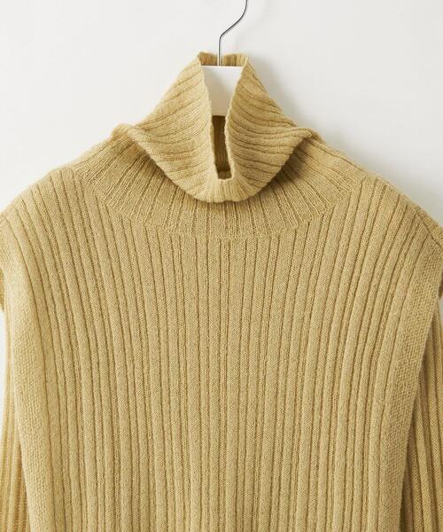 EMMEL REFINES（エメルリファインズ）の「＜EMMEL REFINES（エメル リファインズ）＞EM リブ タートル付き マルチウェイ ニット（ニット/セーター・レディース・ベージュ/ブラック/モカ/ターコイズブルー/パープル・FREE）」の7枚目の写真