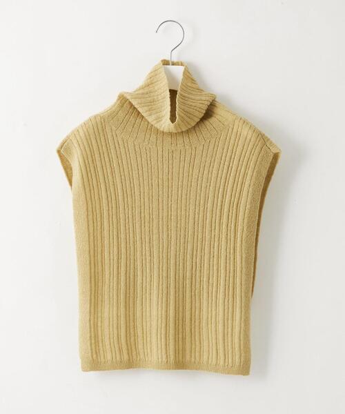 EMMEL REFINES（エメルリファインズ）の「＜EMMEL REFINES（エメル リファインズ）＞EM リブ タートル付き マルチウェイ ニット（ニット/セーター・レディース・ベージュ/ブラック/モカ/ターコイズブルー/パープル・FREE）」の10枚目の写真