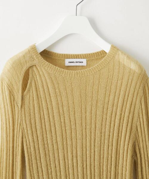 EMMEL REFINES（エメルリファインズ）の「＜EMMEL REFINES（エメル リファインズ）＞EM リブ タートル付き マルチウェイ ニット（ニット/セーター・レディース・ベージュ/ブラック/モカ/ターコイズブルー/パープル・FREE）」の14枚目の写真